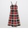 【限定カラーあり】クレストブリッジチェックソフティーボイルキャミソールドレス