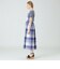 【限定カラーあり】クレストブリッジチェックソフティーボイルキャミソールドレス