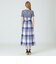 【限定カラーあり】クレストブリッジチェックソフティーボイルキャミソールドレス