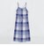 【限定カラーあり】クレストブリッジチェックソフティーボイルキャミソールドレス