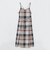 【限定カラーあり】クレストブリッジチェックソフティーボイルキャミソールドレス