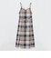 【限定カラーあり】クレストブリッジチェックソフティーボイルキャミソールドレス