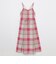 【限定カラーあり】クレストブリッジチェックソフティーボイルキャミソールドレス