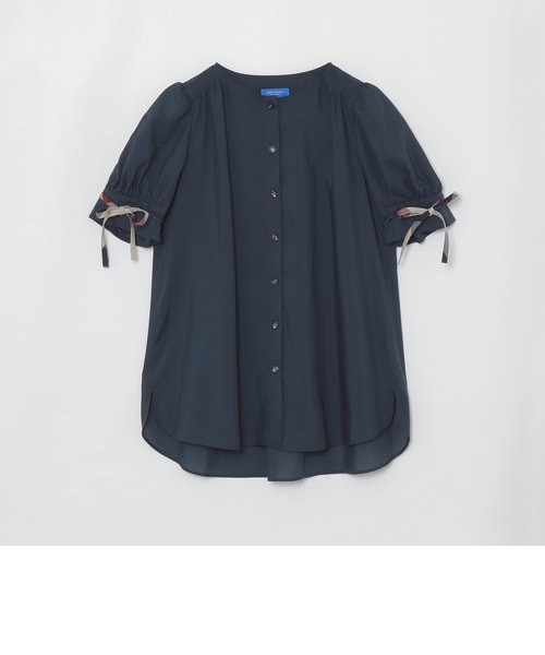 新品 23年　ブルーレーベルクレストブリッジ　パウダリーローンチュニックブラウス パウダリーローンチュニックブラウス｜ブルーレーベルブラック