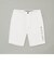 シェルタリングホワイトストレッチツイルショートパンツ