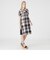 ベルト付きクレストブリッジチェックコンビドレス