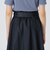 シャンブレーストレッチツイルトレンチスカート