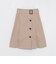 シャンブレーストレッチツイルトレンチスカート