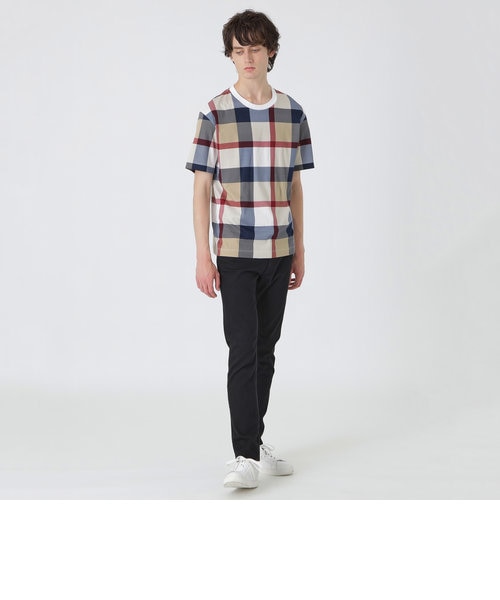 クレストブリッジチェックTシャツ｜ブルーレーベルブラック