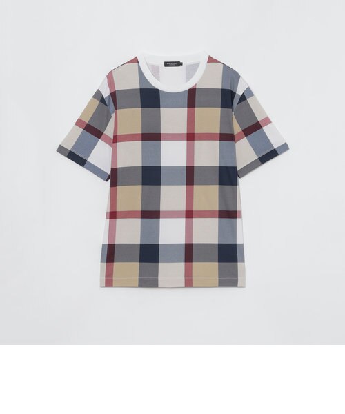 クレストブリッジチェックTシャツ｜ブルーレーベルブラック