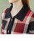 【オンラインストア限定】クレストブリッジチェックジャカード襟付きカーディガン
