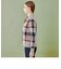 【オンラインストア限定】クレストブリッジチェックジャカード襟付きカーディガン
