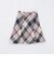クレストブリッジチェックプラスティーへリンボンタックフレアスカート