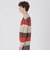 カラーボーダークルーネックニット