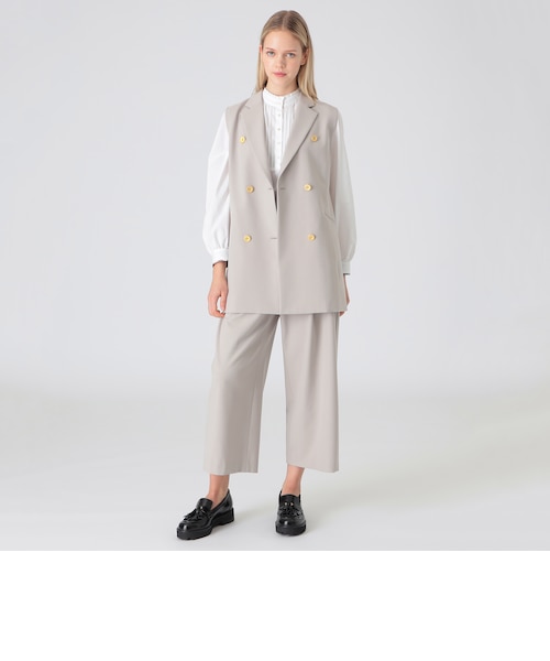 BLUE LABEL ブルーレーベル ウールライクソフトツイルジレ WEB限定
