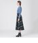 クレストブリッジチェッククロッシングツイルフレアスカート