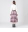 クレストブリッジチェッククロッシングツイルフレアスカート
