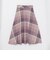 クレストブリッジチェッククロッシングツイルフレアスカート