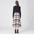 クレストブリッジチェッククロッシングツイルフレアスカート