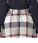 クレストブリッジチェッククロッシングツイルフレアスカート