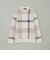 メランジクレストブリッジチェックニット