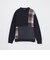 クレストブリッジチェックパッチワークニット