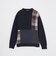 クレストブリッジチェックパッチワークニット