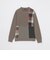 クレストブリッジチェックパッチワークニット