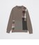 クレストブリッジチェックパッチワークニット