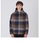 バックキルトクレストブリッジチェックパーカー