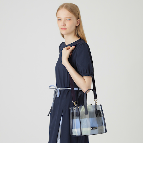 ブラックレーベル クレストブリッジ マルチカラー PVC レザートート バッグ 110095112640609007?$VS_1500$