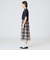【美人百花コラボ】クレストブリッジチェックチュールニットセットアップ