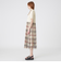 【美人百花コラボ】クレストブリッジチェックチュールニットセットアップ
