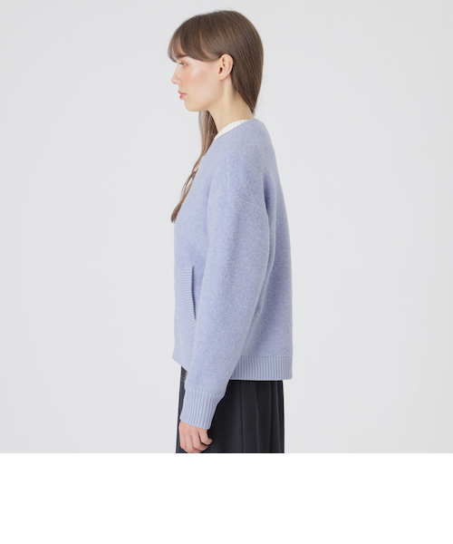 ウールブークレーニットブルゾン｜ブルーレーベルブラックレーベル