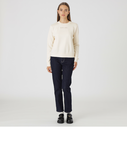 新品タグ付き　ブルーレーベル フロッキー ロゴ プルオーバー スウェット 38 新品タグ付きブルーレーベル フロッキー ロゴ プルオーバー