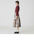 クレストブリッジチェックメモリータフタティアードスカート
