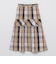 クレストブリッジチェックメモリータフタティアードスカート
