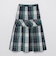 クレストブリッジチェックメモリータフタティアードスカート