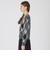 ヘアリークレストブリッジチェックジャカードプルオーバー