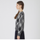 ヘアリークレストブリッジチェックジャカードプルオーバー