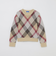 ヘアリークレストブリッジチェックジャカードプルオーバー