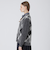 ヘアリークレストブリッジチェックジャカードカーディガン