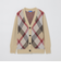 ヘアリークレストブリッジチェックジャカードカーディガン
