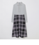 【WEB限定】クレストブリッジチェッククロッシングビエラコンビドレス