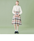 【WEB限定】クレストブリッジチェッククロッシングビエラコンビドレス