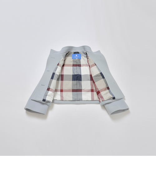 ファインウールダブルビーバーショートコート｜ブルーレーベルブラック