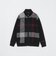 【WEB・一部店舗限定】パネルチェックニットブルゾン