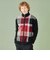 【WEB・一部店舗限定】パネルチェックニットブルゾン