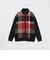 【WEB・一部店舗限定】パネルチェックニットブルゾン