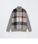 【WEB・一部店舗限定】パネルチェックニットブルゾン